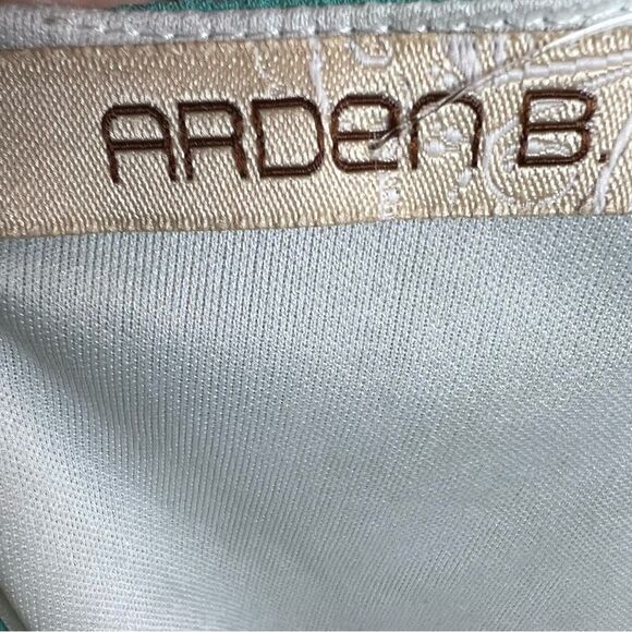 Arden B aqua black and white color block mini dress size large NWT - Picture 5 of 6